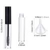 BFLCTTBD Empty Eyelash Tube Serum Bottles Mascara Tube Stoppers Eyelash Vials Containers Eyelash Cream Container Bottle with Funnels Pipettes view 2