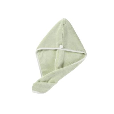 MAGICLULU 1pc Quick Drying Hair Towel Cap Super Absorbent Bath Hat for Home Travel Lightweight Soft Design Prevents Hair Loss Frizz Light Green