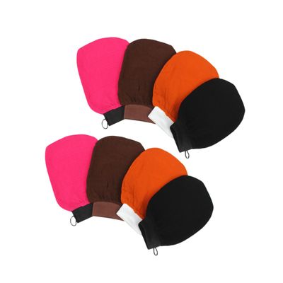 MAGICLULU 8pcs Bath Exfoliating Gloves Random Color Shower Mittens for Body Exfoliation Gentle Skin for Deep Cleansing for Spa and Home Use