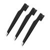 MAGICLULU 3pcs Carbon Steel Eyebrow Tweezers Portable Oblique Mouth Makeup Tool for Women Eyebrow Clamps for Precision Grooming and Facial Care Accessory Black view 1