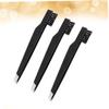 MAGICLULU 3pcs Carbon Steel Eyebrow Tweezers Portable Oblique Mouth Makeup Tool for Women Eyebrow Clamps for Precision Grooming and Facial Care Accessory Black view 4