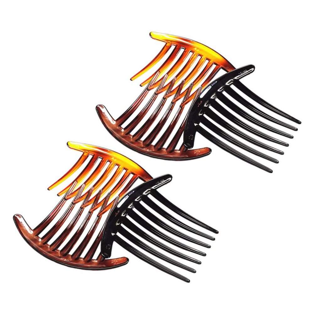Ipetboom 6pcs French Hair Combs Teeth Plastic Twists Clips for Girls and Women Curved Shape Hair Styling Accessories Durable and Lightweight for Updos