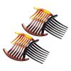 Ipetboom 6pcs French Hair Combs Teeth Plastic Twists Clips for Girls and Women Curved Shape Hair Styling Accessories Durable and Lightweight for Updos view 1