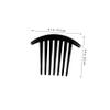 Ipetboom 6pcs French Hair Combs Teeth Plastic Twists Clips for Girls and Women Curved Shape Hair Styling Accessories Durable and Lightweight for Updos view 2