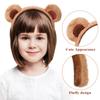 Baluue Bear Ear Headband Soft Brown Animal Ears for Adults Lightweight Comfortable Cosplay Party Makeup Accessory view 2