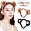 Baluue Bear Ear Headband Soft Brown Animal Ears for Adults Lightweight Comfortable Cosplay Party Makeup Accessory view 3