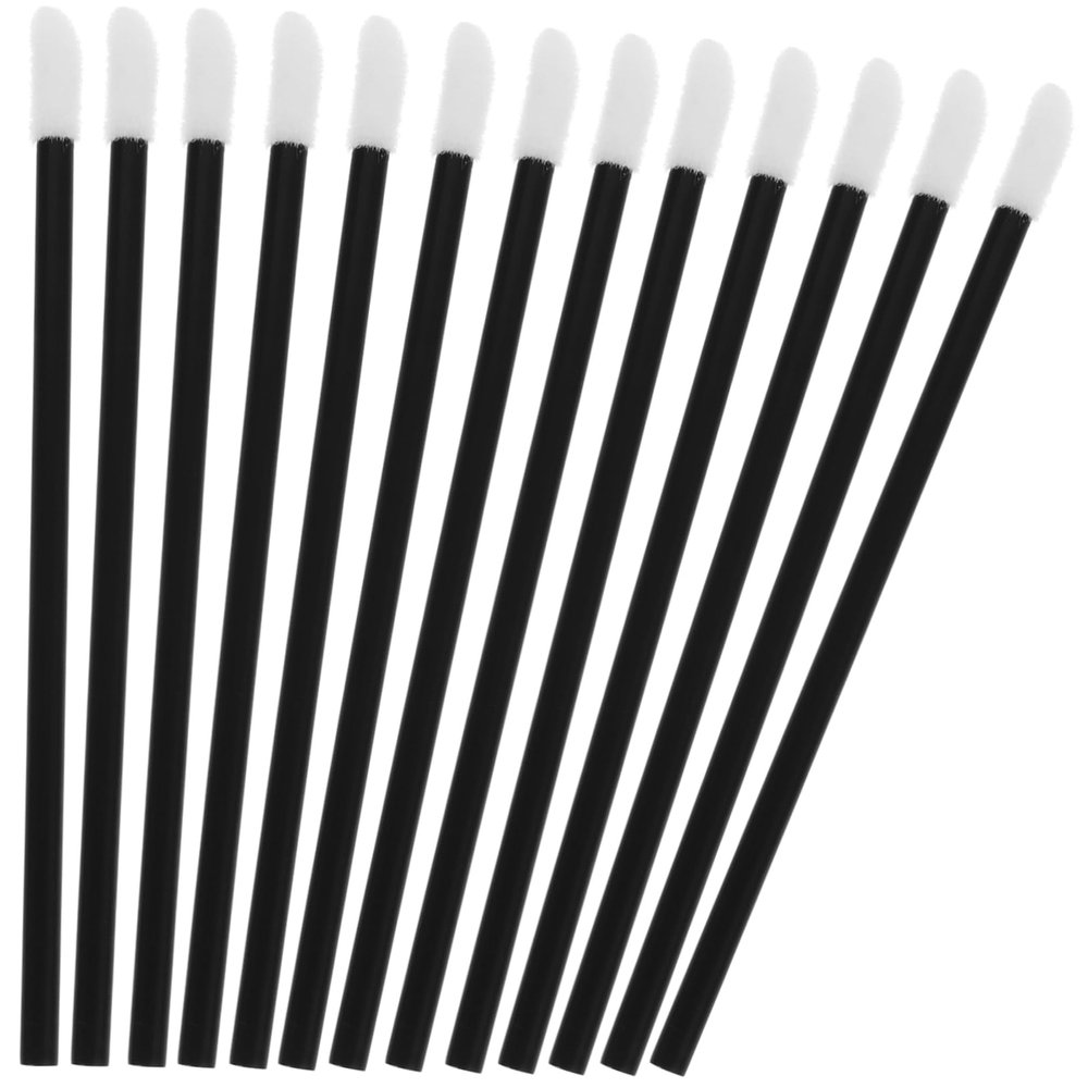 MERRYHAPY 200pcs Mini Lip Brush of Double-ended Lip Makeup Applicator Exfoliating Lipstick Brush Disposable Non-stick for Makeup Beauty Tool Kits