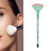 Almencla 2xFan Makeup Brush Blending Face Powder Brush Ergonomic Grip Convenient Handle Cheekbones Brush Makeup Loose Powder Brush Lady Women, view 4