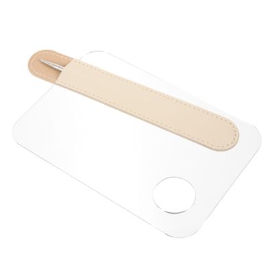 FOMIYES Double-ended Makeup Mixing Spatula Foundation Palette Skincare Tools Long Handle Stainless Steel
