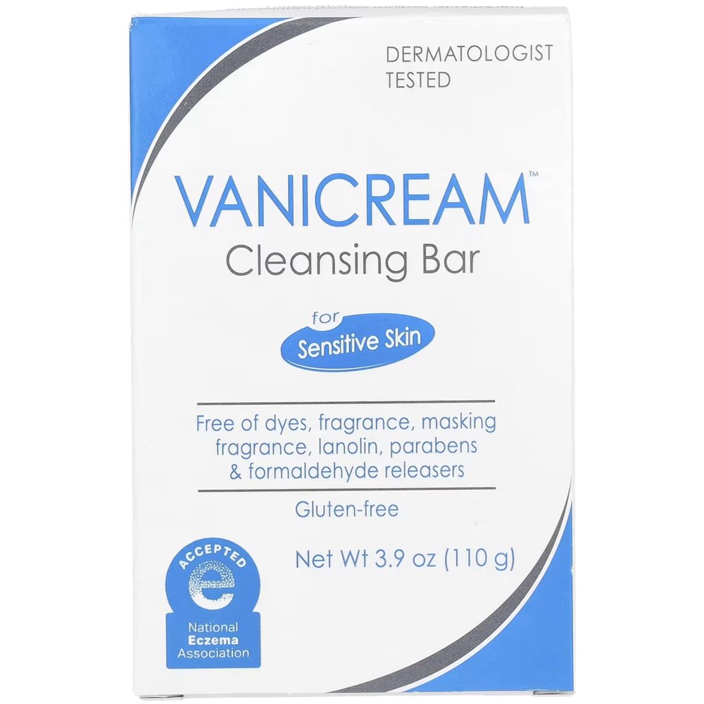 Vanicream Cleasing Bar for Sensitive Skin 3.9oz (Pack of 8)