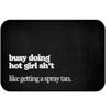 Generic Spray Tan Tent Mat Hot Girl Sh*t Anti-Slip Mat Spray Tanning Mat Salon Decor Mobile Spray Tan Artist Tanning Studio Decor Sunless Salon (34"" X 21""), Black view 1