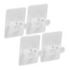 Beaupretty 4pcs Wall-mounted Holder Shaving Brush Stand for Bathroom Space-saving Shower Hooks for Display Easy Installation view 1