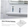 Beaupretty 4pcs Wall-mounted Holder Shaving Brush Stand for Bathroom Space-saving Shower Hooks for Display Easy Installation view 3