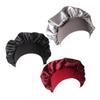 SHERCHPRY 3pcs Satin Sleep Cap for Women Chemo Caps Elastic Wide Bands Wine Lightweight and Hair for Comfortable Sleep view 1