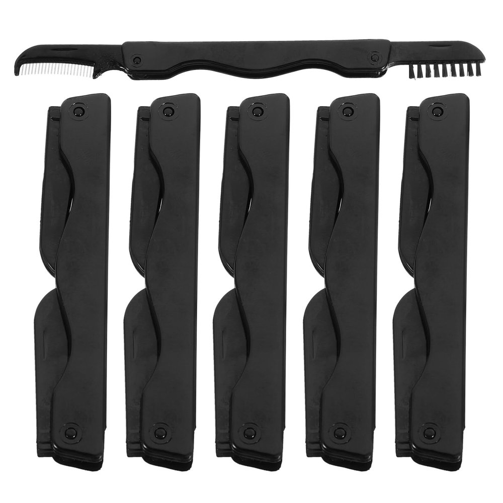 Baluue 6pcs Dual-ended Eyebrow Brush and Comb Eyebrow Grooming Tool Soft Bristles and Eyelash Care for Women Makeup Routine