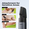 GLAKER Beard Trimmer for Men,Cordless Hair Trimmer,Electric Razor with Interchangeable Magnetic Attachments for Hair Body Facial Trimming,6 in 1 Men Gromming Kit with Storage Bag and Beard Bib Apron view 4