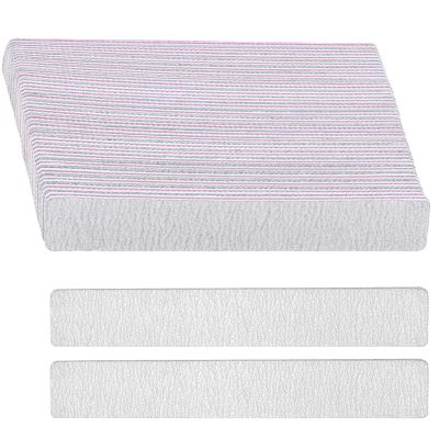 21 Pcs Nail File 100/180 Grit Nail Files,Gray Double Sided Emery Boards,Professional Nail Files for Natural and Acrylic Nails