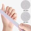 21 Pcs Nail File 100/180 Grit Nail Files,Gray Double Sided Emery Boards,Professional Nail Files for Natural and Acrylic Nails view 2