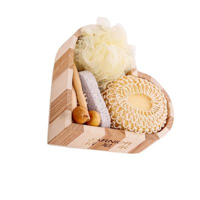 Anneome Love Barrel Set Bathing Scrubber Kit Rub Back Bath Ball Bath Scrubbing Tool Home Bathroom Supplies