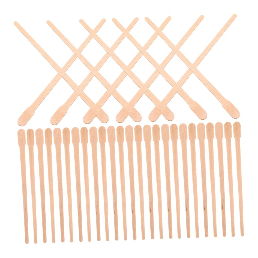 FOMIYES 100pcs Wooden Hair Removal Sticks Single Use Hair Removal Applicators Body Waxing Tools for Eyebrows Nose Legs Underarms