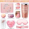 Birthday Gifts for Women Friendship, Rose Relaxing Spa Gifts Basket for Women Self Care Gifts, Thank You Gifts Bath Set Valentines Day Gifts for Mom Her Best Friend Wife Sister Coworker Nurse Teacher view 3