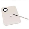 TOVINANNA Stainless Steel Cosmetic Makeup Palette Spatula Tool Nail Manicure and Lady Makeup Mixing Palette for Professional and Home Use view 3