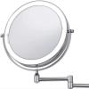 7X Magnifying Glass Wall Makeup LED Mirror 2 Sided Touch LED Lights Wall Mount Vanity Mount Bathroom Mirrors 8 Inch view 1