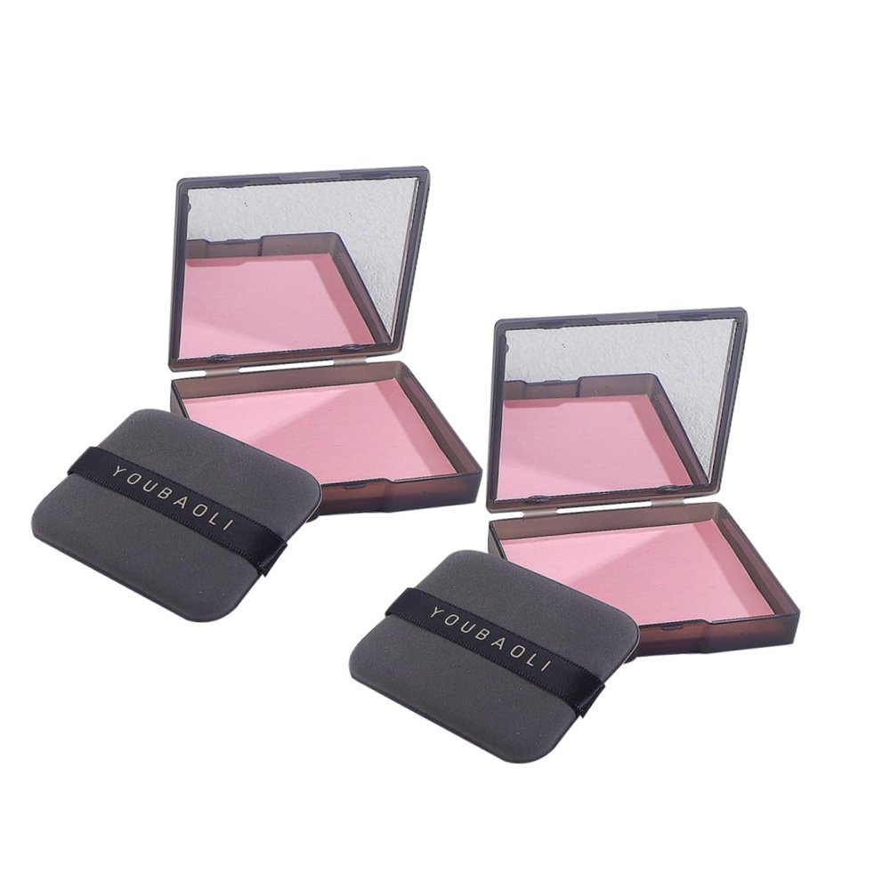 MERRYHAPY 2 Sets Oil Absorbing Paper with Puff Makeup Mirror Paper Towels Vanity Mirror Facial Oil Absorbing Paper Blotting Paper Miss Tissue Paper Oil-absorbing Paper Portable