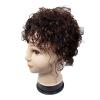 12x12 Natual Fluffy Curly One Piece Three Clips for Woman Human Hair Machine Made (Natural black,Short) view 2