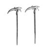 LANGHONG 2PCS Gothic Renaissance Scythe Hair Sticks for Women  Vintage Metal Hair Pins, Cosplay & Halloween Hair Accessories for Thick Hair Styling (RSAS) view 1