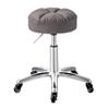 Adjustable Height Swivel Stool Round Rolling Stool with Scratch-Resistant PU Leather Soft Seat, Office Stool Drafting Shop Stools Chair with Wheels for Medical Salon Grey view 1