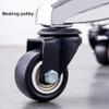Adjustable Height Swivel Stool Round Rolling Stool with Scratch-Resistant PU Leather Soft Seat, Office Stool Drafting Shop Stools Chair with Wheels for Medical Salon Grey view 3