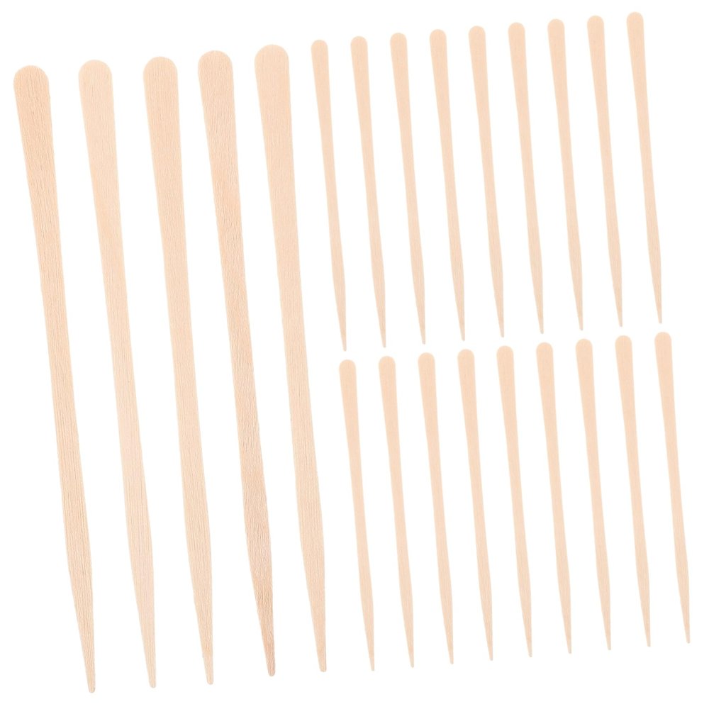 FOMIYES 100pcs Wooden Wax Sticks for Body Hair Removal Single-use Wax Applicators for Smooth Skin Nose Hair Waxing Wands Flexible and Convenient