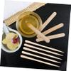 FOMIYES 100pcs Wooden Wax Sticks for Body Hair Removal Single-use Wax Applicators for Smooth Skin Nose Hair Waxing Wands Flexible and Convenient view 3