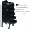 Rieort Salon Trolley 5 Layer Salon Rolling Cart Steel Trolley Cart with Tray and Wheels Salon Cart for Beauty Spa Salon Trolley Cart view 2