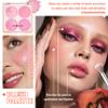 JunKuJk Shimmer Silky Matte Blush Powder Palette, Professional Cute Face Contour Highlighter with Blush Makeup Brush 02 view 2
