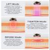INIA 3-in-1 Red Light Therapy for Face and Neck Beauty Device for Puffiness & Skin Firming Skincare Tool (White) view 3
