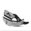 NinthAvenue Basics Barbershop Salon Straight Edge Razor Knife Silver and Black Stylish Razor Mens Shaving Knife - Trimming, Grooming, Shape-Up, In Picture view 3