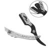 NinthAvenue Basics Barbershop Salon Straight Edge Razor Knife Silver and Black Stylish Razor Mens Shaving Knife - Trimming, Grooming, Shape-Up, In Picture view 4