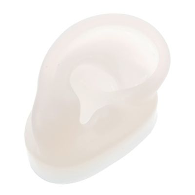 NOLITOY Creative Lifelike Silicone Ear Piercing Model for Practice and Display Realistic Earring Showing Prop for Students and Professionals and Reusable Design for Ear-piercing Techniques