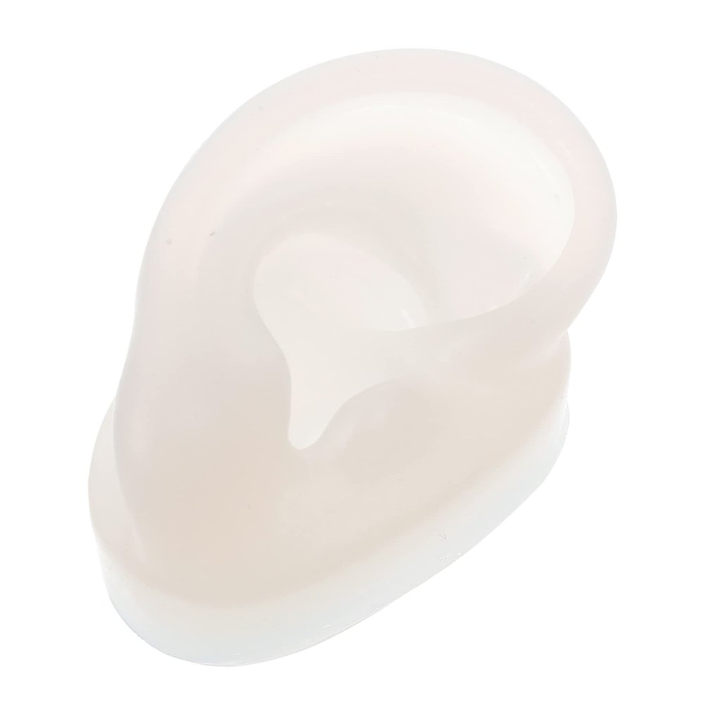 NOLITOY Creative Lifelike Silicone Ear Piercing Model for Practice and Display Realistic Earring Showing Prop for Students and Professionals and Reusable Design for Ear-piercing Techniques