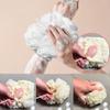 Acuirw 2-in-1 Bath Loofah Sponge, Super Soft Exfoliating Bath Sponge Able to Wrap The Soap, Dual Function Loofah and Washcloth, Exfoliating Loofah Sponge, White view 2