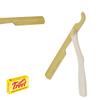 Generic White and Gold Professional Salon Shaving Straight Edge Razor - Easy to Use- Cutthroat Razor - Free Blade, In Picture view 2