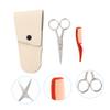 Beaupretty Men Stainless Steel Eyebrow Scissors Hair Cutting Tools Grooming Kit for Men Easy to Use view 3