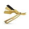 Generic Professional Barber Premium Unique Design Gold and Black Stylish Mens Shaving Razor Straight Edge Razor, In Picture view 3
