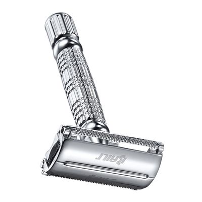 Beaupretty Manual Double-edged Safety Razor for Men Comfortable Anti-slip Handle Compact Lightweight Design Shaving Tool for Home Travel Use