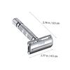 Beaupretty Manual Double-edged Safety Razor for Men Comfortable Anti-slip Handle Compact Lightweight Design Shaving Tool for Home Travel Use view 2