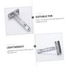 Beaupretty Manual Double-edged Safety Razor for Men Comfortable Anti-slip Handle Compact Lightweight Design Shaving Tool for Home Travel Use view 3