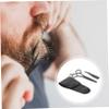 Beaupretty 3pcs Stainless Steel Shears Set Beard Comb Nose Hair Clipper Kit Barber Tool for Home Salons Diy view 4