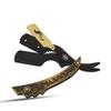 Generic Barbershop Straight Edge Razor Professional Hair Cutting Grooming - Neck, Beard, And Head - Bronze Unique Stylish Razor, In Picture view 3